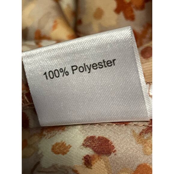 Park & Fifth Kingston Floral Print Satin Strappy Slip Dress Large - Picture 9 of 12